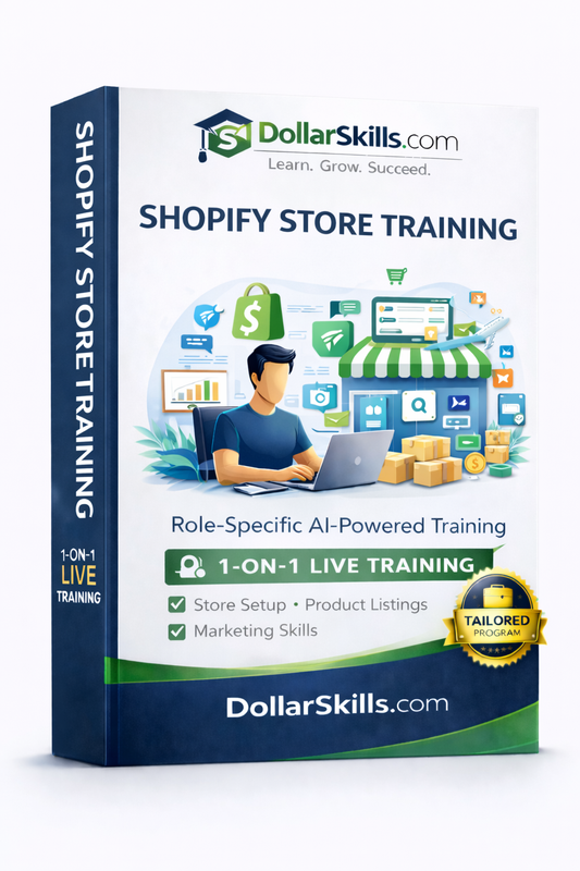 Shopify Store Training - 7 Days Live 1-on-1 Online